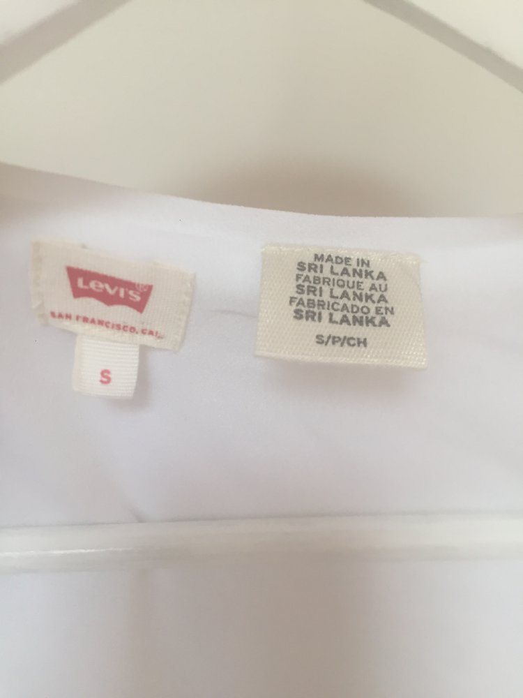 Trägershirt Levis weiss m. Ansatz