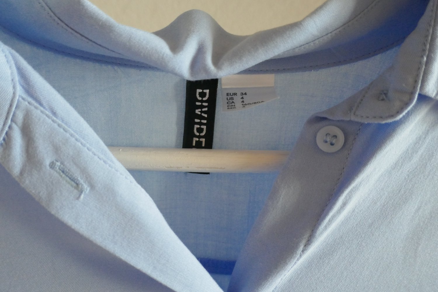 Oversize Bluse hellblau