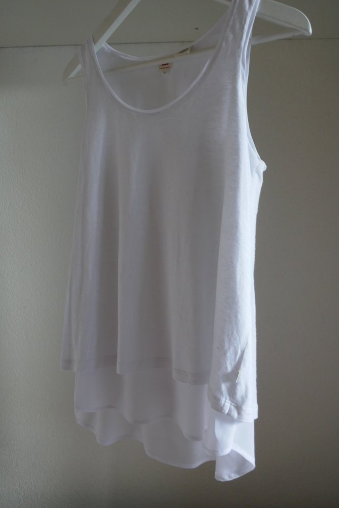 Trägershirt Levis weiss m. Ansatz
