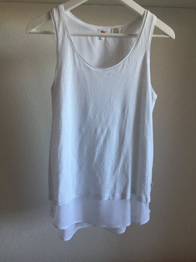 Trägershirt Levis weiss m. Ansatz