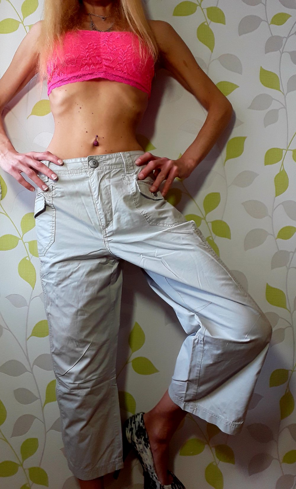 Bequeme Cecil Jessy Capri Bermuda Baggy W32 Style Jessy Beige Luftig 