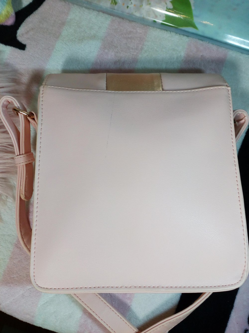 Hochwertige Juicy Couture Umhängetasche Handtasche Rosa Apricot Gold Luxus Designer Tasche