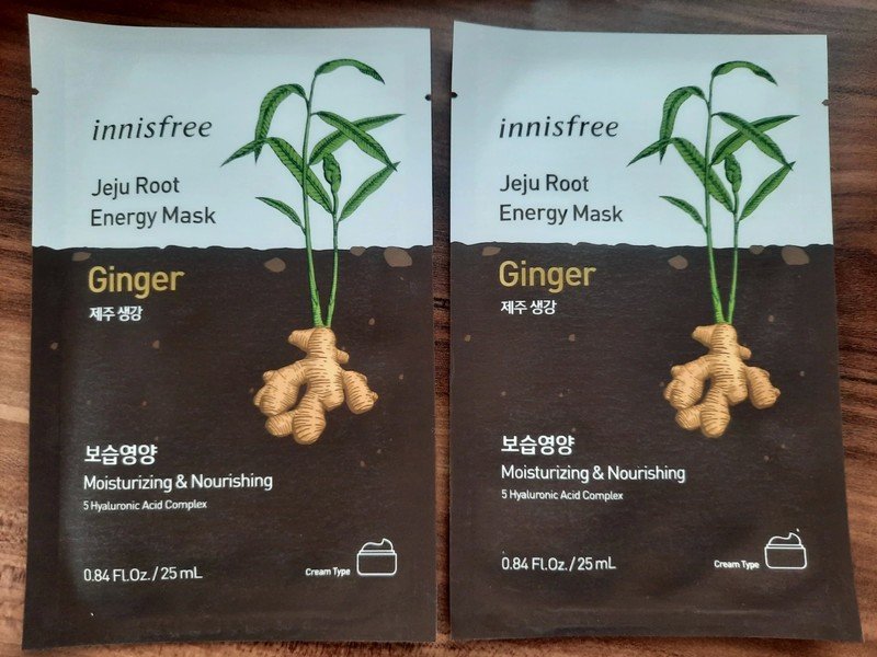 2 x Innisfree Energy Ginseng Tuchmaske Korea Kosmetik K-Beauty NEU Kostenloser Versand!
