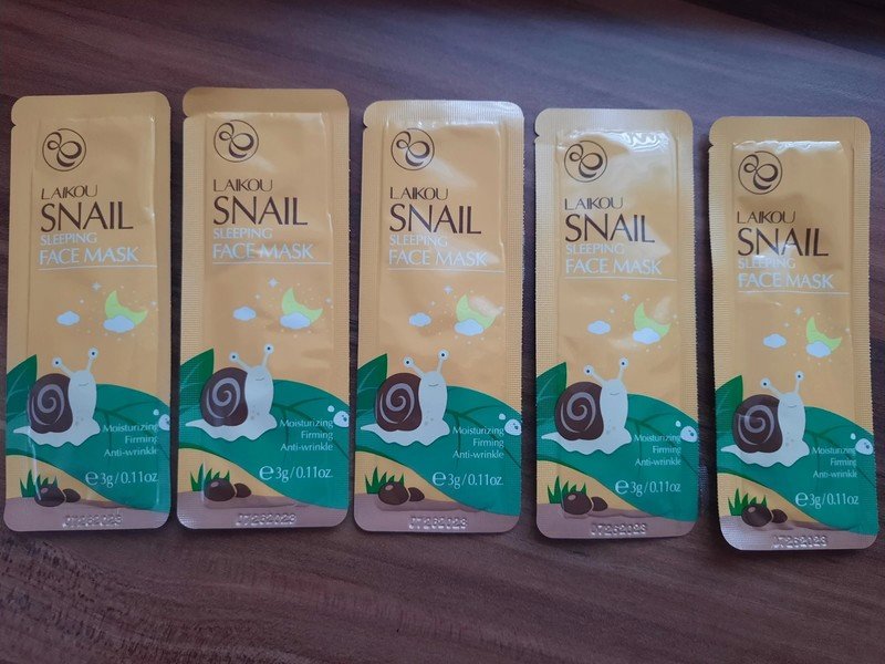 5 x Laikou Snail Sleeping Mask mit Schneckenfiltratt Asia Kosmetik NEU Kostenloser Versand