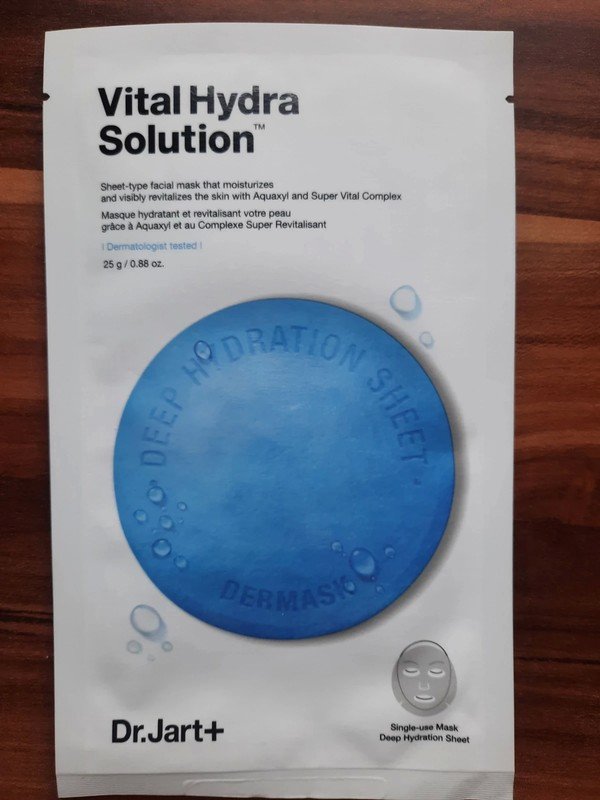 5 Stk. Dr.Jart+ Vita Hydra Solution Luxus Korea Sheet Masken NEU