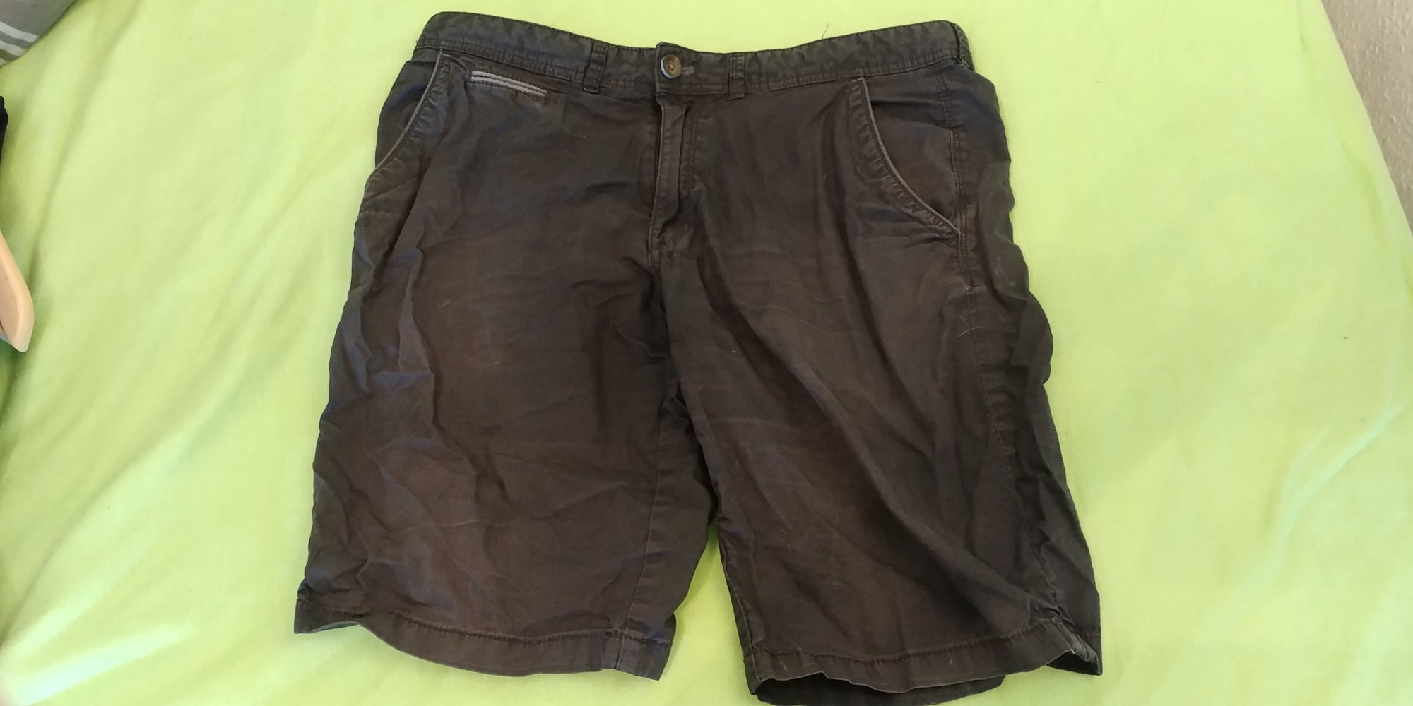 dunkelblaue Hose, kurz, Gr M