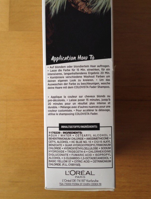 Angesagte Haarfarbe in Türkis von L'Oréal Colovista Washout NEU