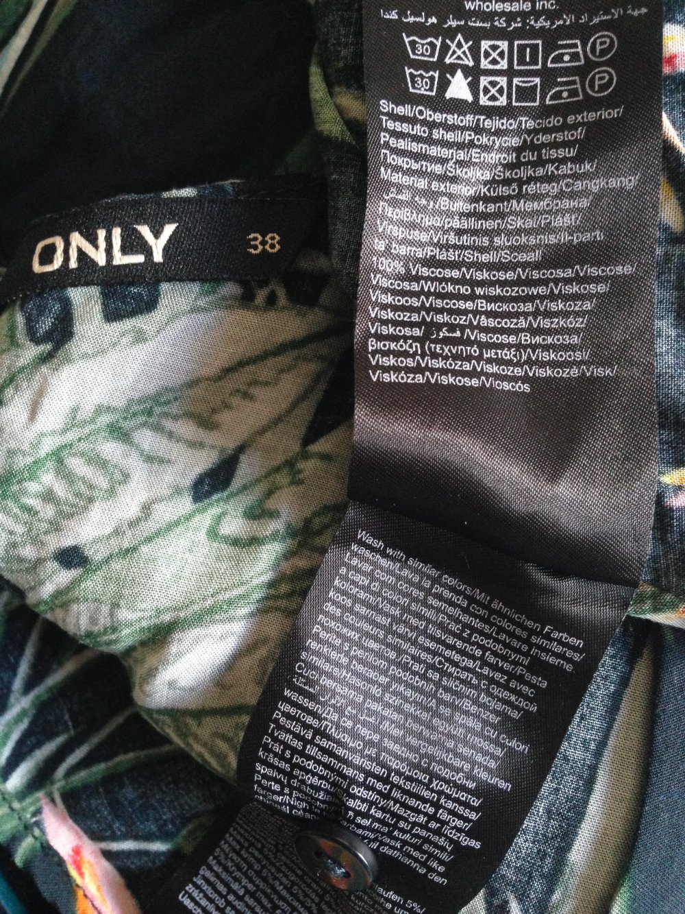 Buntes Top von Only Größe 38
