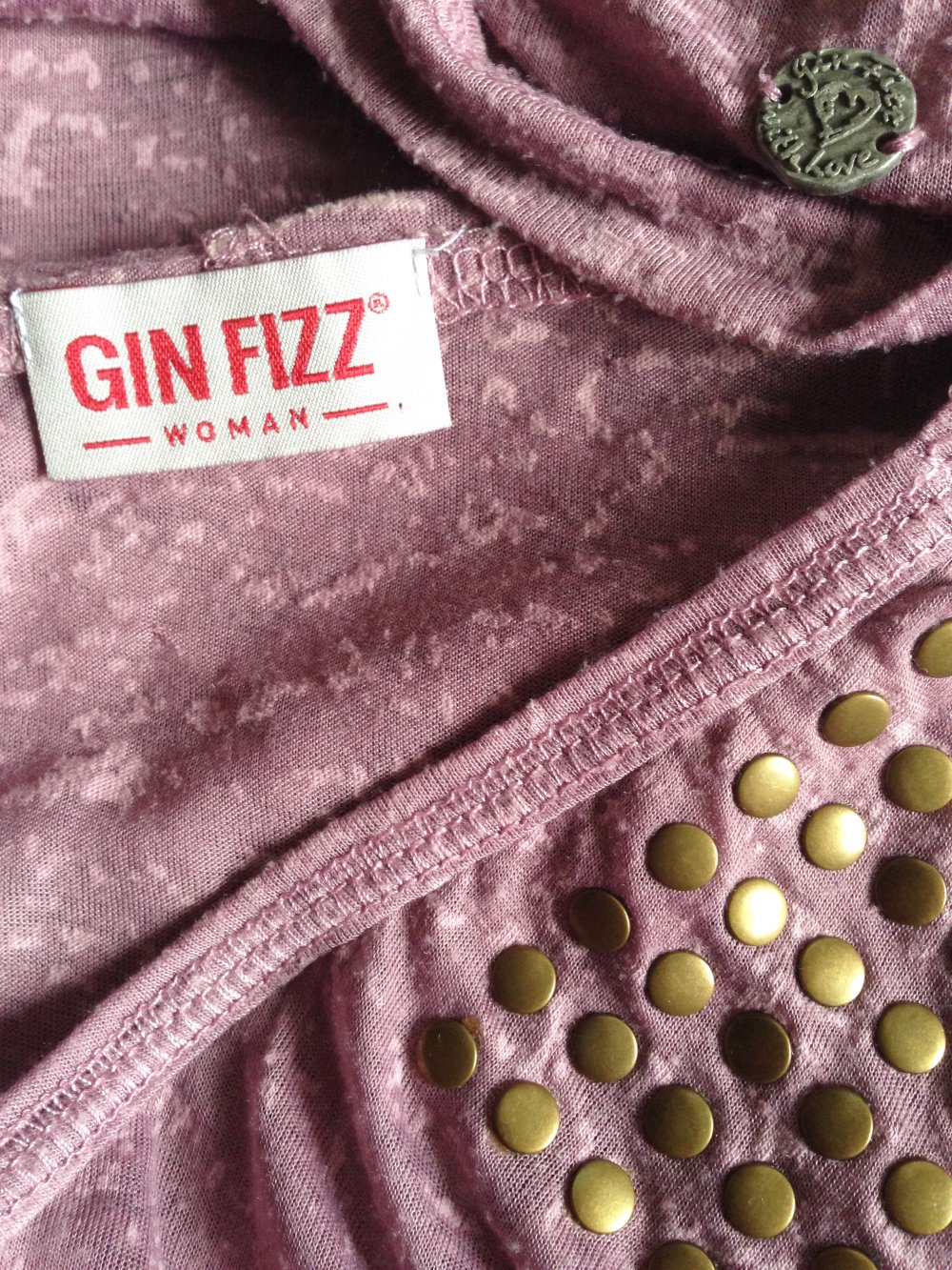 Kapuzenshirt von Gin Fizz in Flieder Größe 42