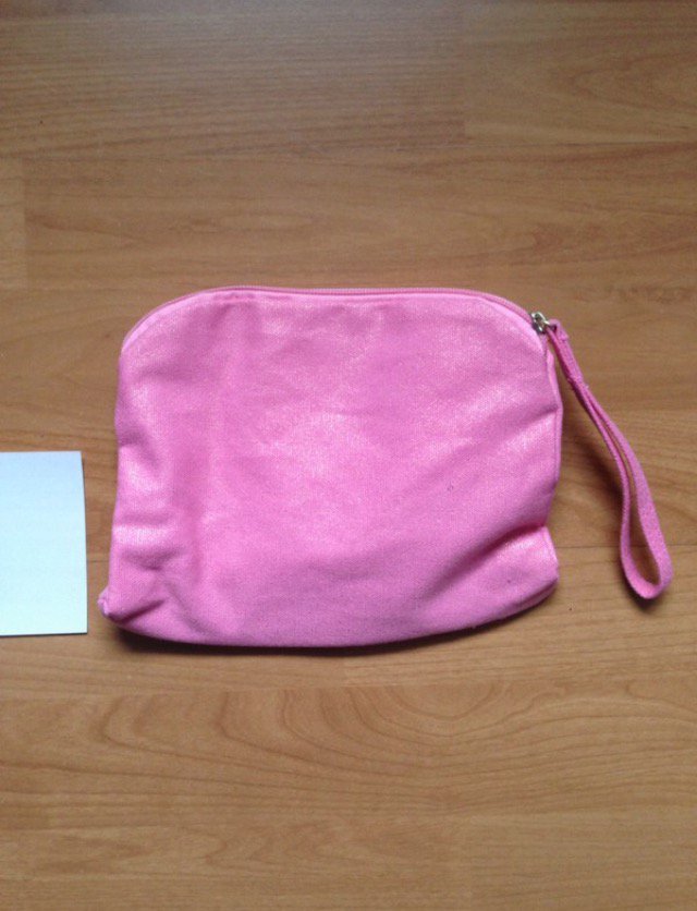 Kosmetiktasche von Yves Rocher in Rosa mit Gold NEU