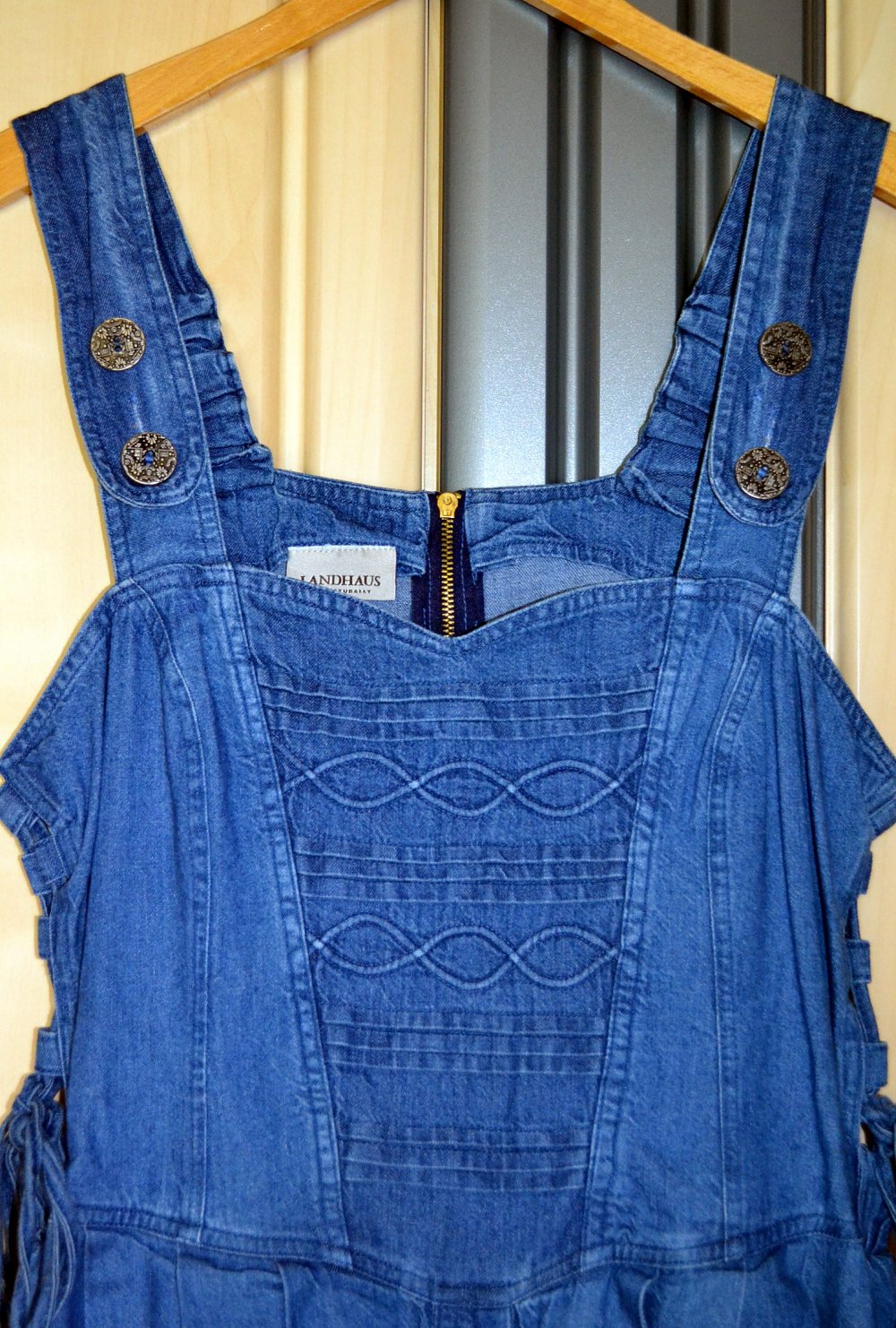Schönes & außergewöhnliches, blaues Jeans-Kleid der Marke „Landhaus C&A Naturally“ 