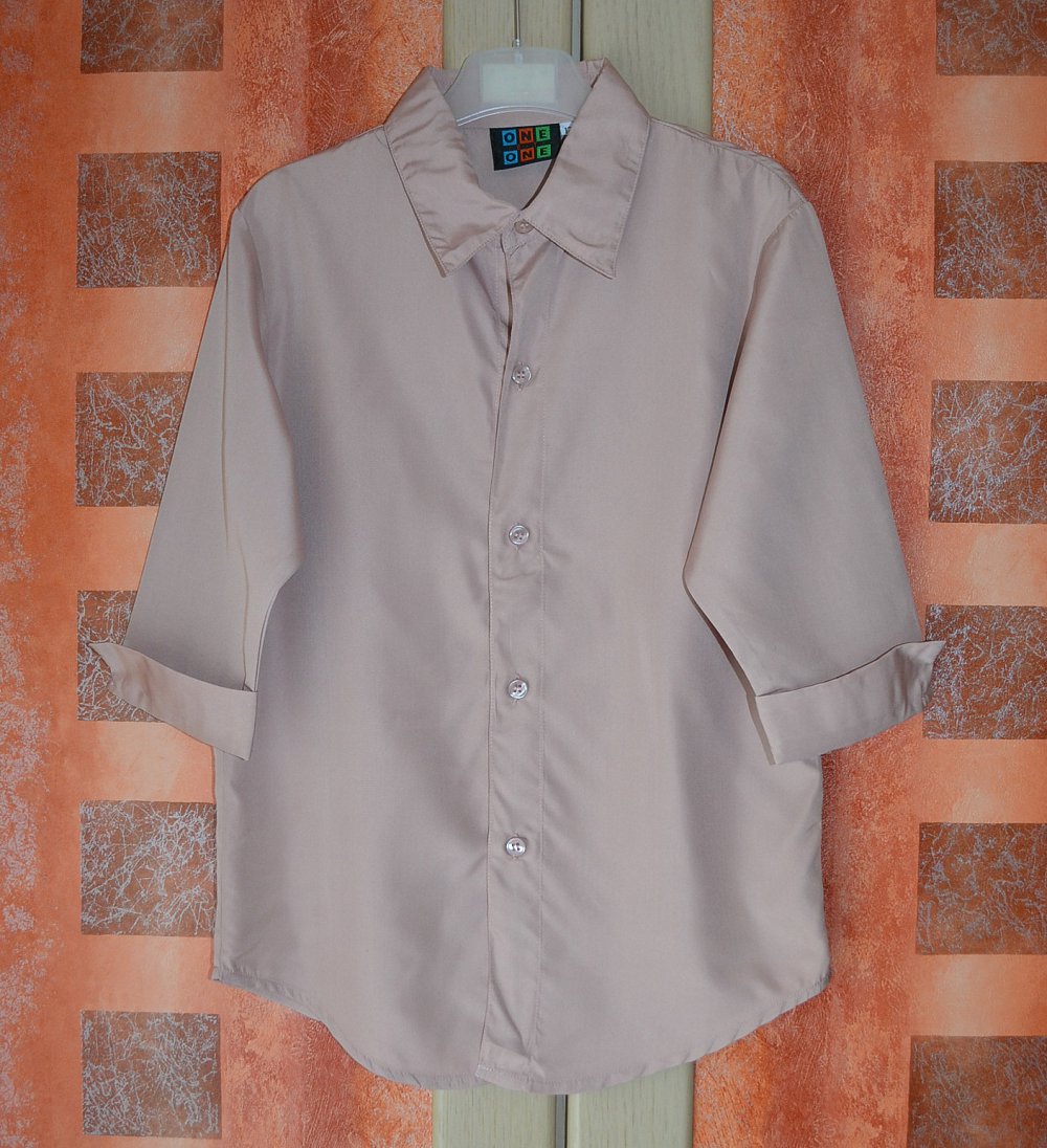 Hübsche, altrosafarbene Bluse mit ¾-Arm der Marke „One by One“
