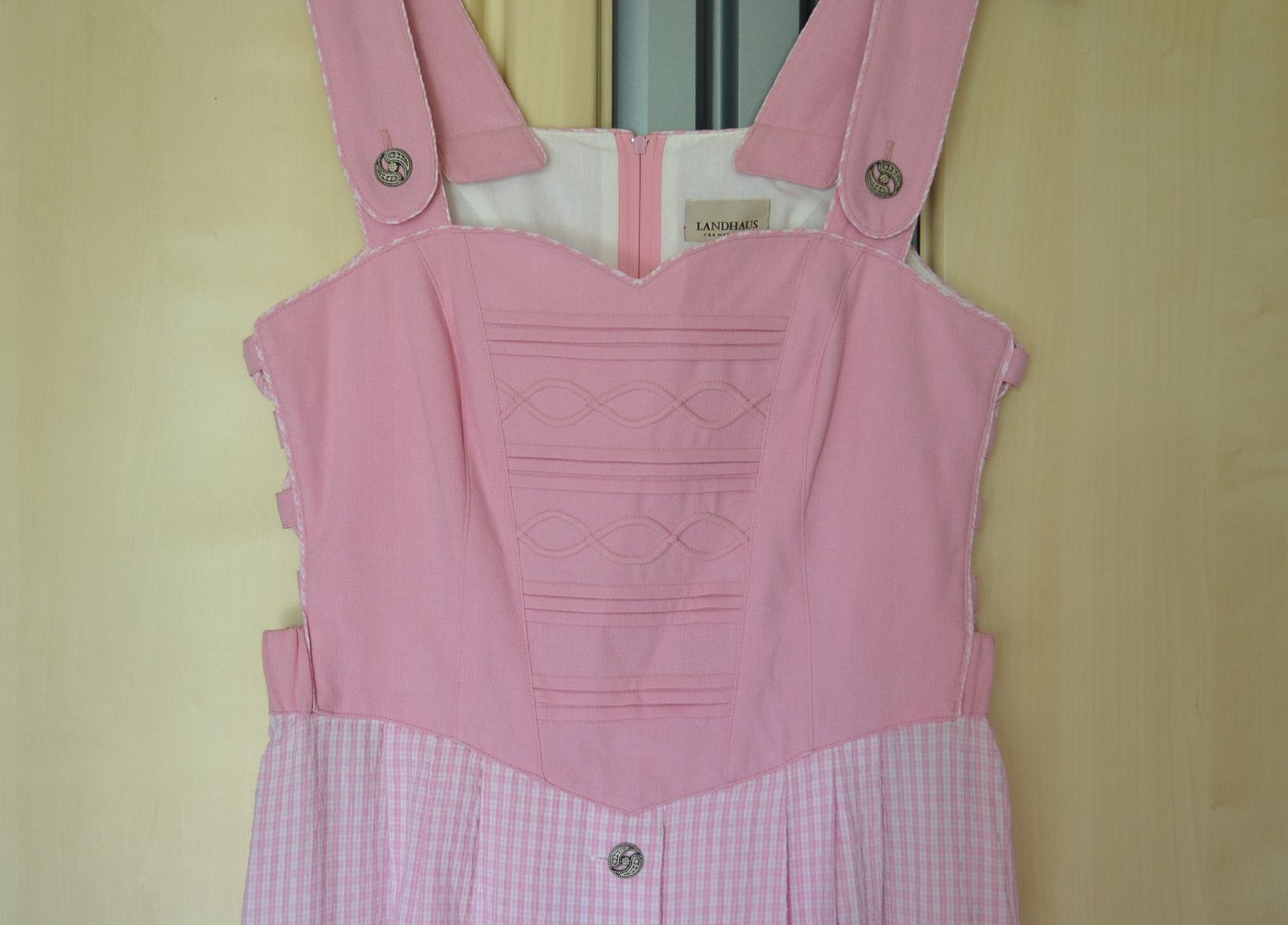 Sehr schönes, rosa-weißes Kleid der Marke „Landhaus C&A Naturally“ 