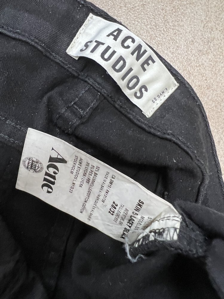 Acne Studios Skin 5 Lacey Black jeans
