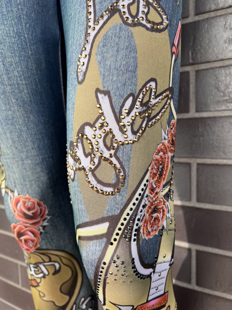 Bejeweled By Susan Fixel leggings