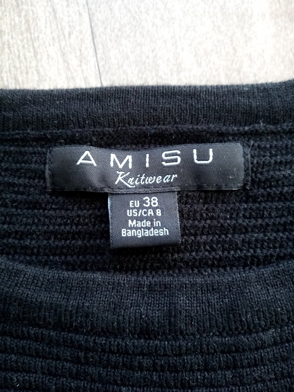 Amisu knitwear Longpulli/kurzes Strickkleid Gr. 38