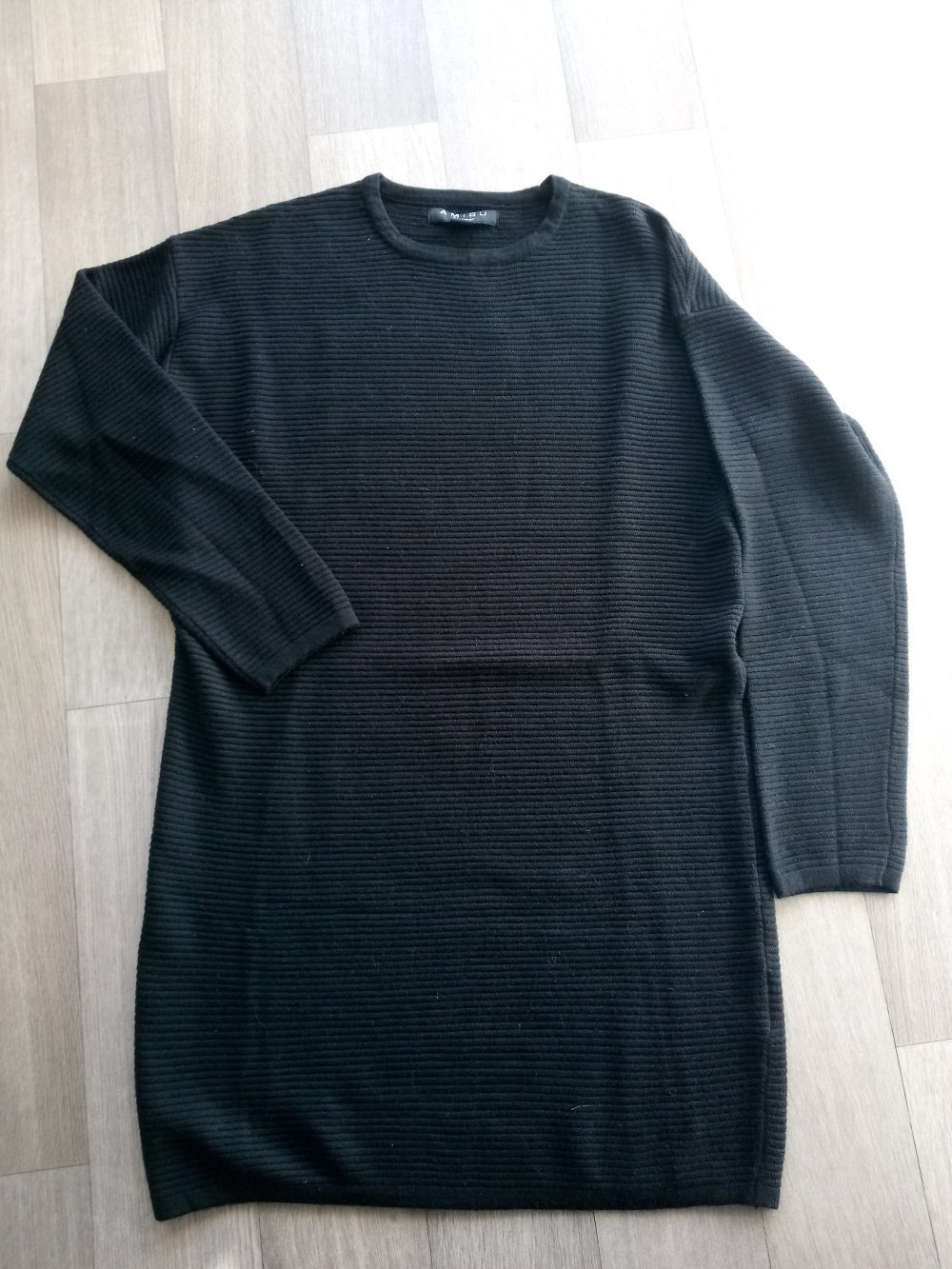 Amisu knitwear Longpulli/kurzes Strickkleid Gr. 38