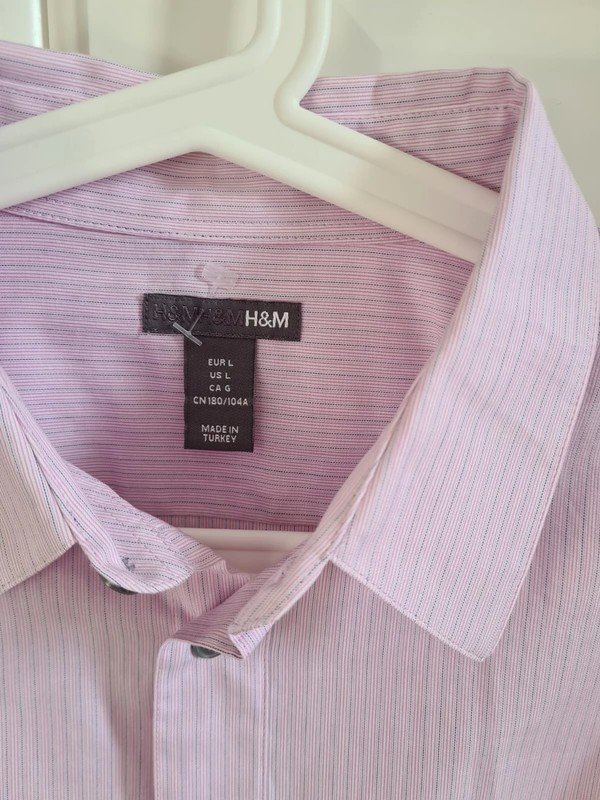 Business-Hemd mit Ton-in-Ton Streifen rosa / flieder
