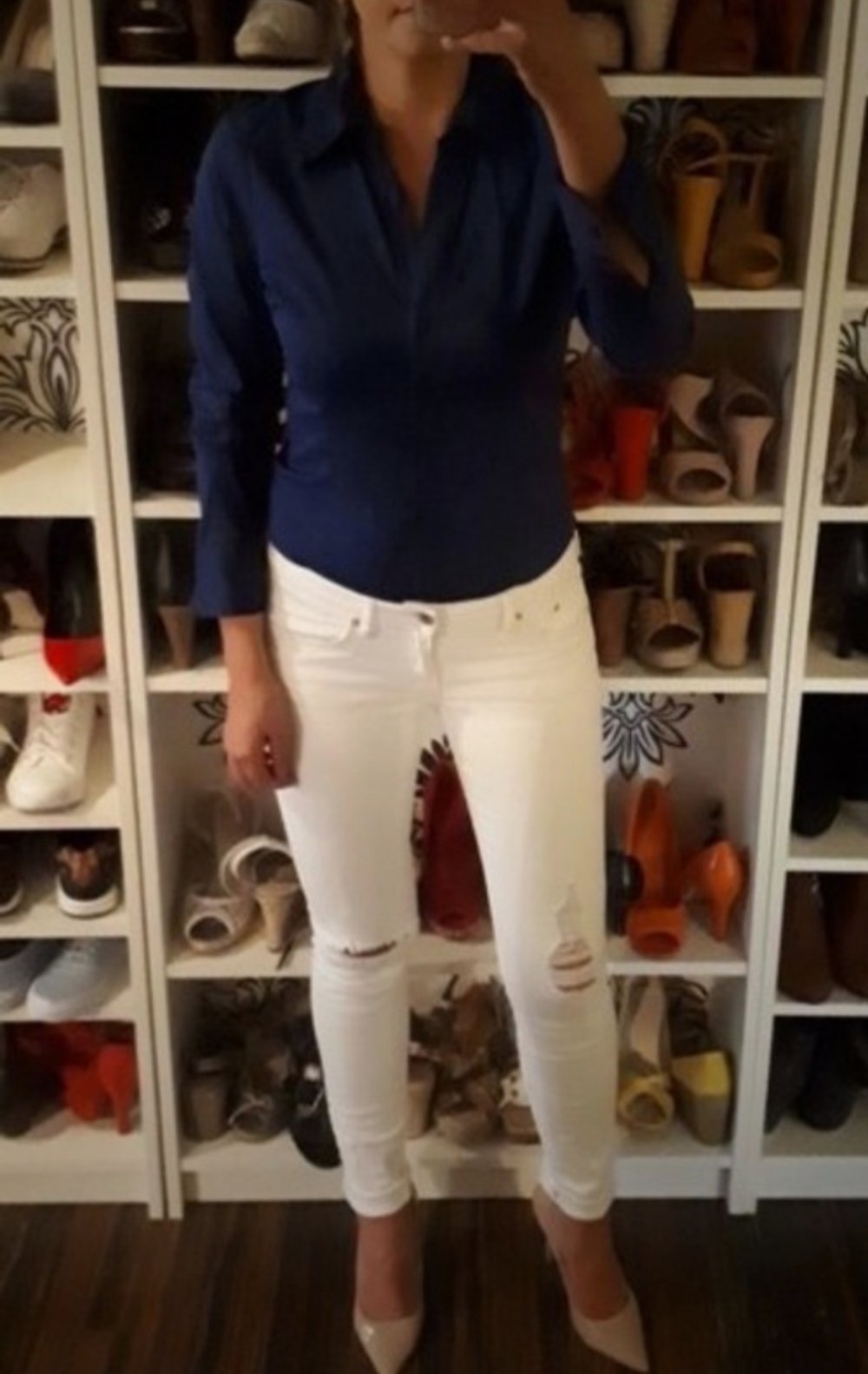 Coole destroyed Jeans in weiß
