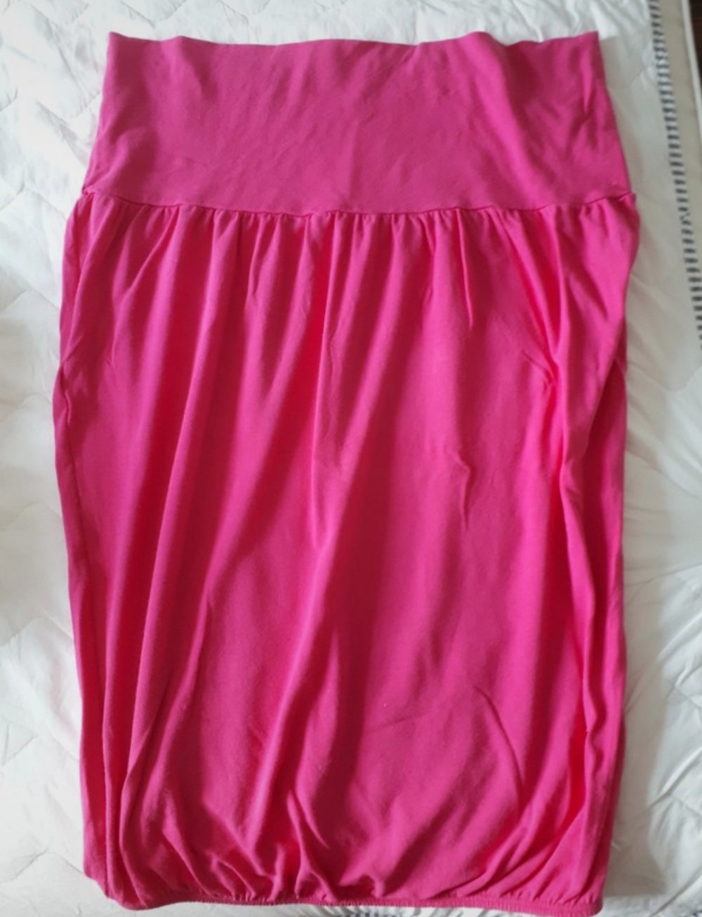 schulterfreier Top in dem angesagten Pink