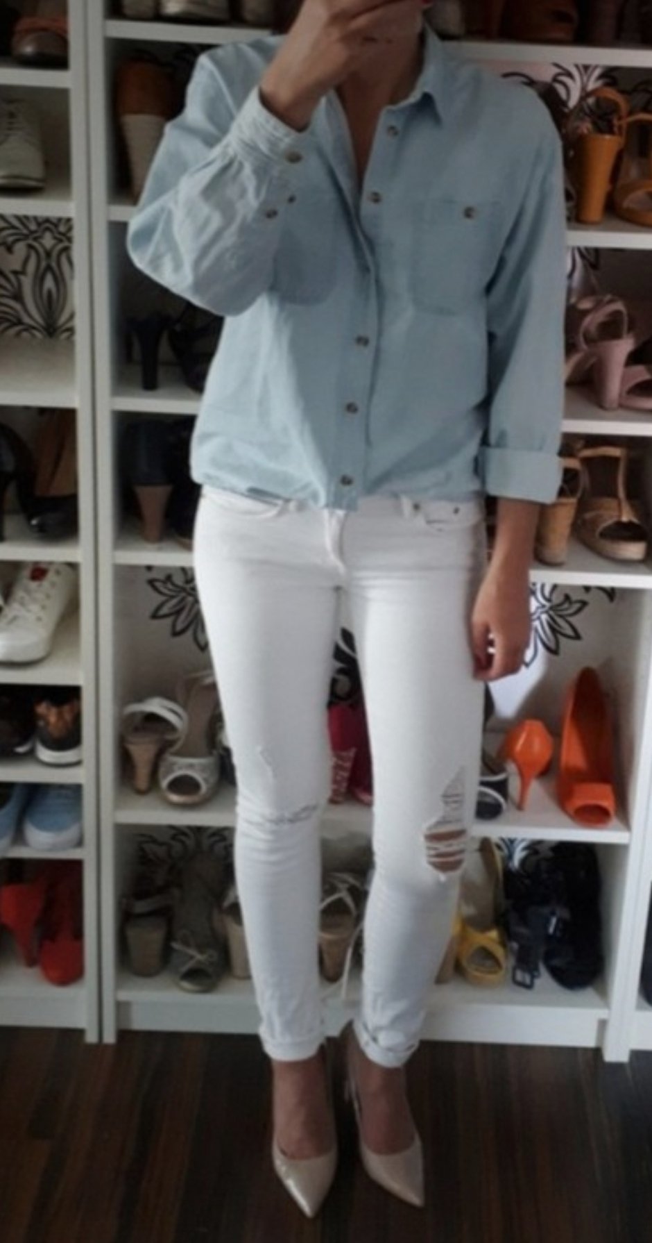 Coole destroyed Jeans in weiß