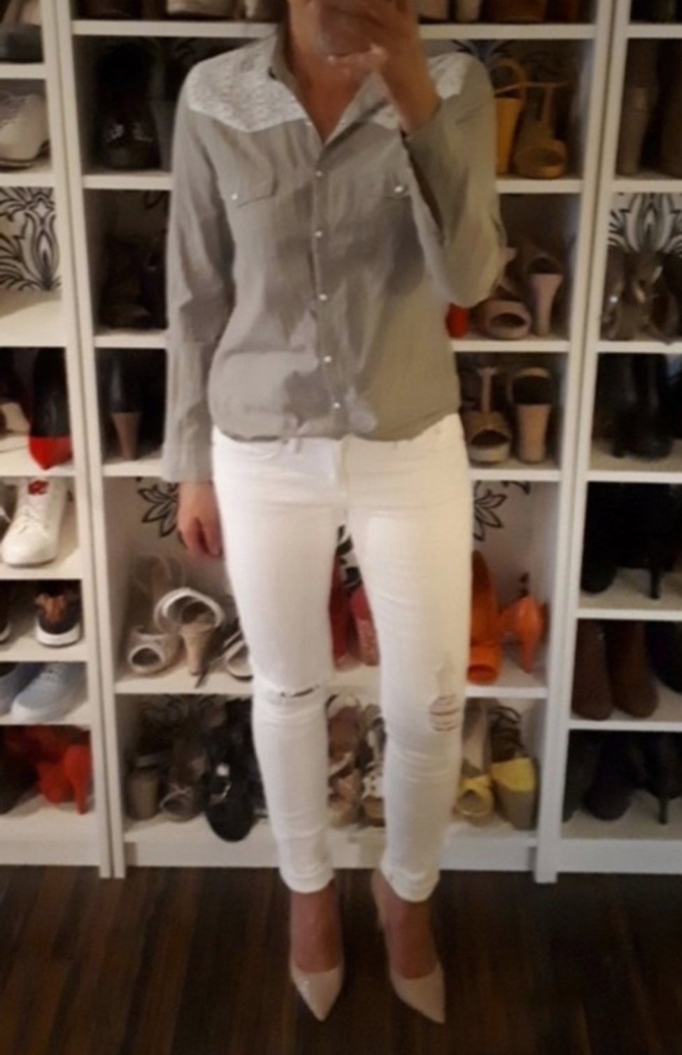 Coole destroyed Jeans in weiß