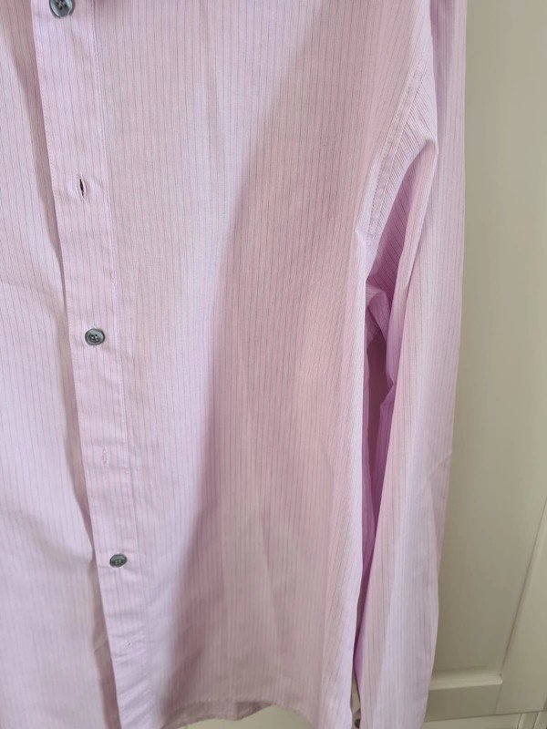 Business-Hemd mit Ton-in-Ton Streifen rosa / flieder