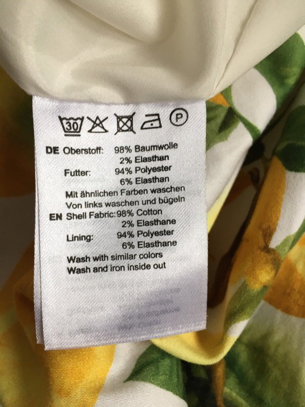 Sommerkleid Etuikleid mit Zitronen Lemonprint Hallhuber