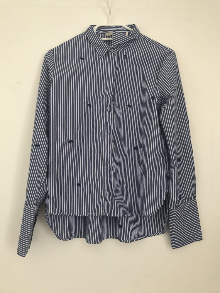 Blaue Bluse