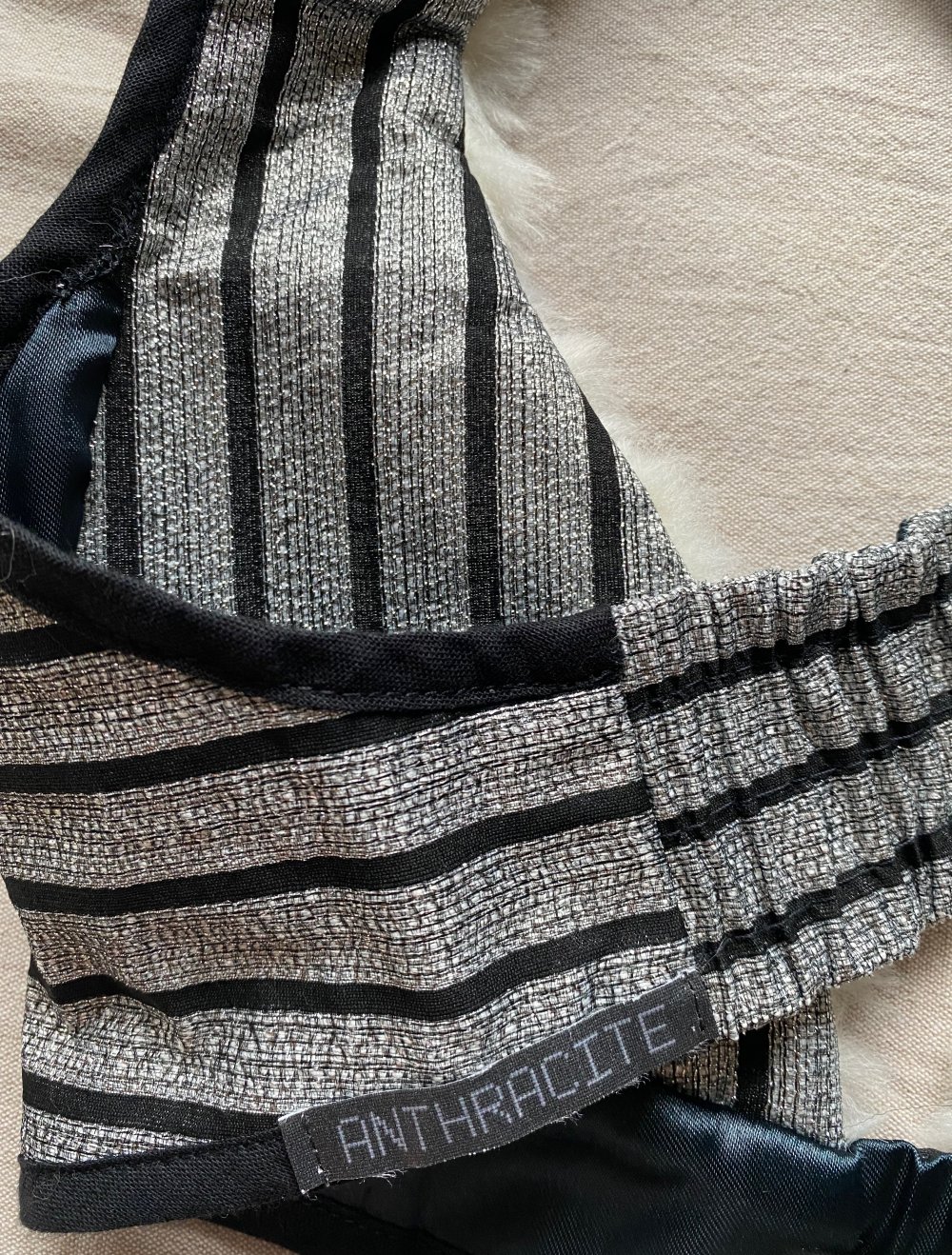 NEU Anthracite Design Handmade, Bustier/Oberteil Gr. S/36 Festival