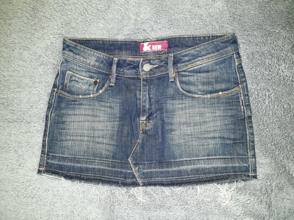 Jeans-Minirock im Used-Look