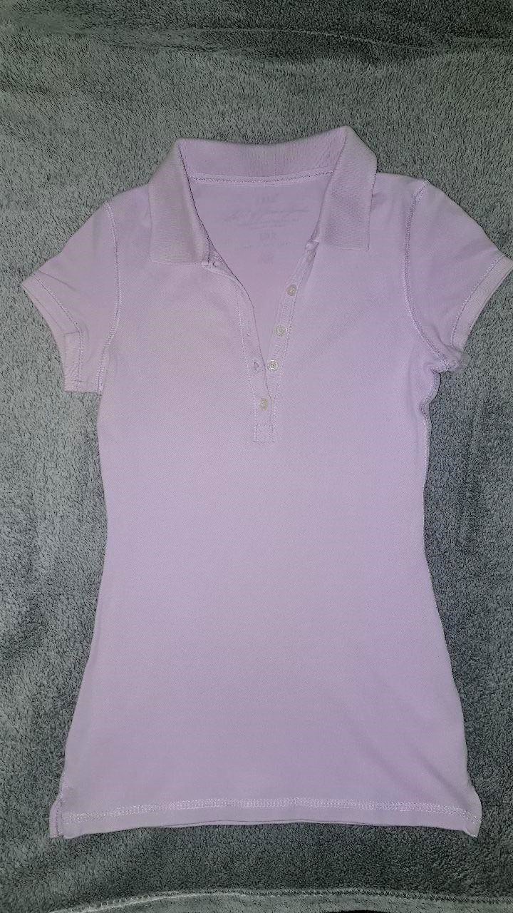 Figurbetontes Poloshirt in Pastellton lila flieder von H&M