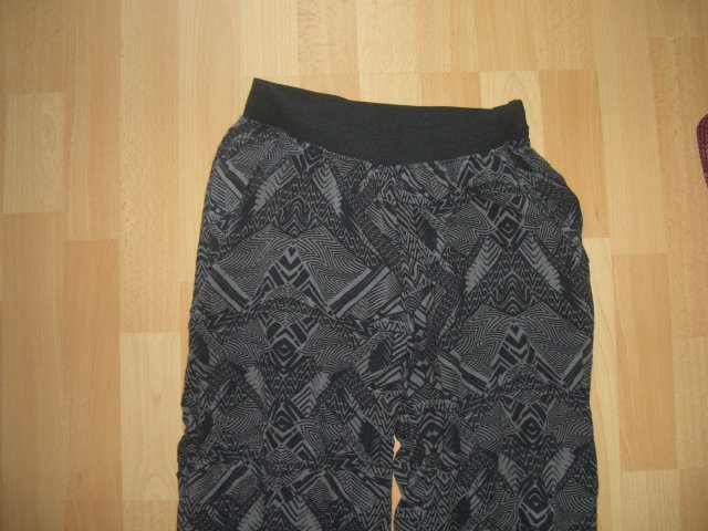 HAREMHOSE SLIPONHOSE MUSTER LOOSEFIT GUMMIBUND S/36 LÄSSIG CASUAL 