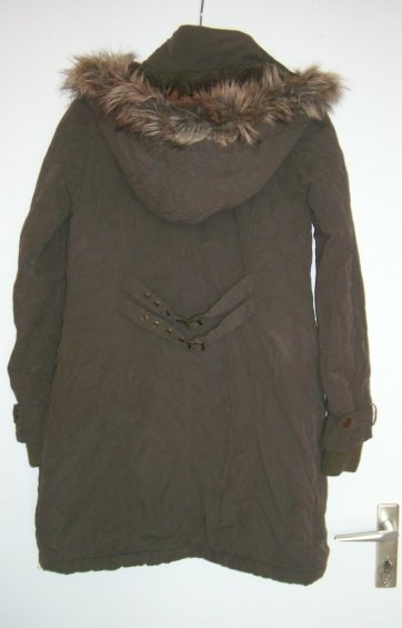 Zara Winterjacke Wintermantel Parker gefüttert langärmlig warm 34/ XS