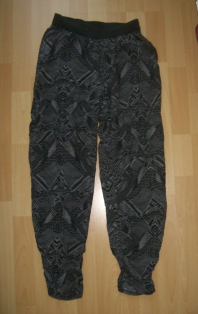 HAREMHOSE SLIPONHOSE MUSTER LOOSEFIT GUMMIBUND S/36 LÄSSIG CASUAL 