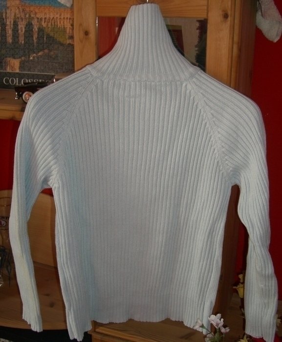 Cardigan Ripp Jäckchen Pulli Basic Pullover langärmlig Longsleeve S/36