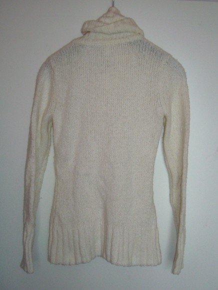dicker Woll Cardigan Strickjacke Mantel Langärmlig Grobstrick XS/34 Überzieher Longpullover casual