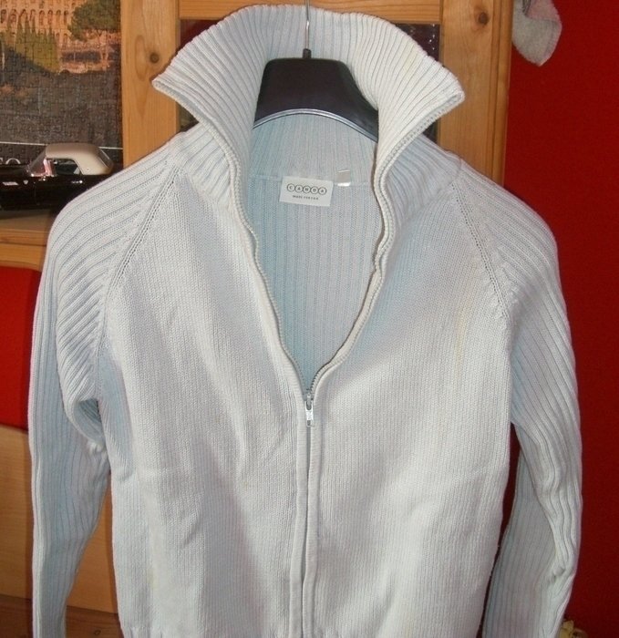 Cardigan Ripp Jäckchen Pulli Basic Pullover langärmlig Longsleeve S/36