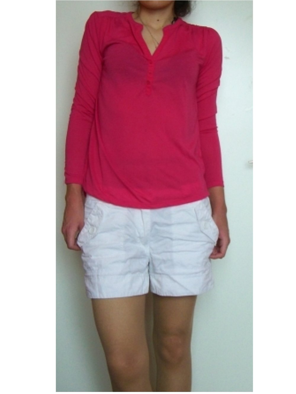NEU BLUSE OBERTEIL V-AUSSCHNITT LONGSLEEVE BASIC 34/XS UNGETRAGEN