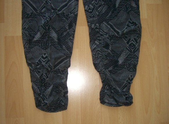 HAREMHOSE SLIPONHOSE MUSTER LOOSEFIT GUMMIBUND S/36 LÄSSIG CASUAL 