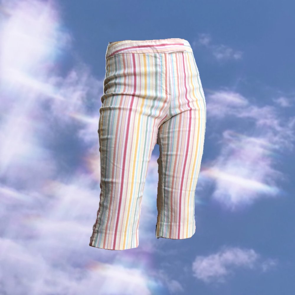 Vintage highwaist 3/4 Hose mit Streifen