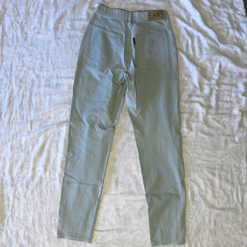 Mintgrüne original vintage Bogner highwaist Momjeans