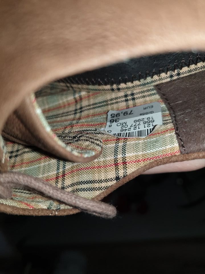 Wildleder Stiefelleten braun, Marke Götz, Größe 36