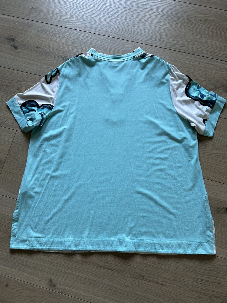*EUGEN KLEIN* Da.-Longshirt Gr.46 Fb: türkis/wß. gem. -