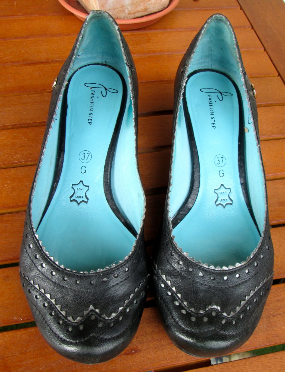 Fashion Step Leder Pumps Gr.37