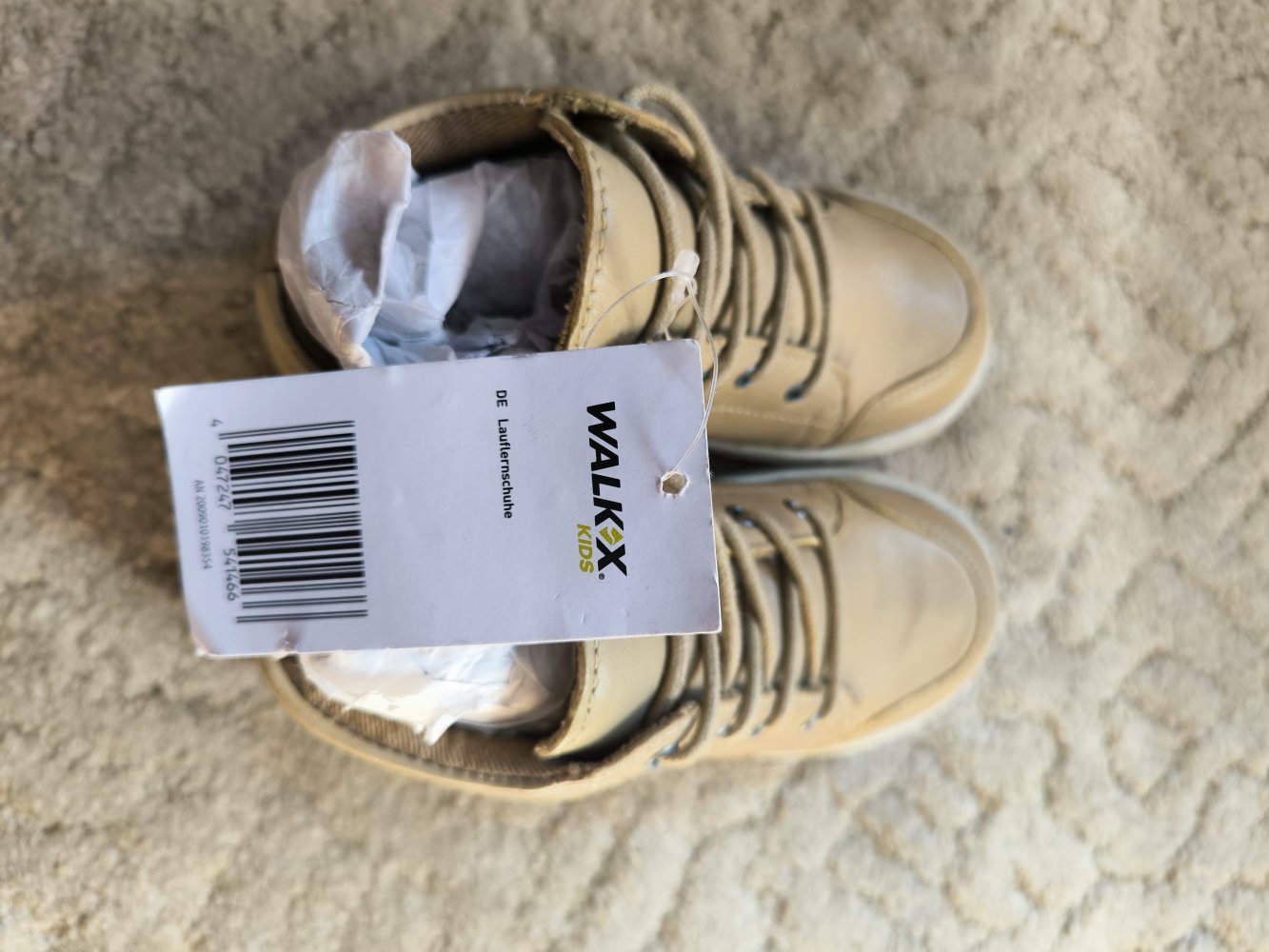 Lauflernschuhe WalkX Gr.26 hellbraun NEU ungetragen Leder stylisch cool niedlich