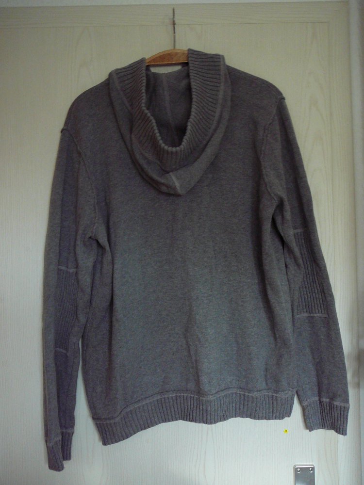 Kapuzenpulli Kapuzenpullover Kaputzenjacke  CECIL MEN M grau Reißverschluss