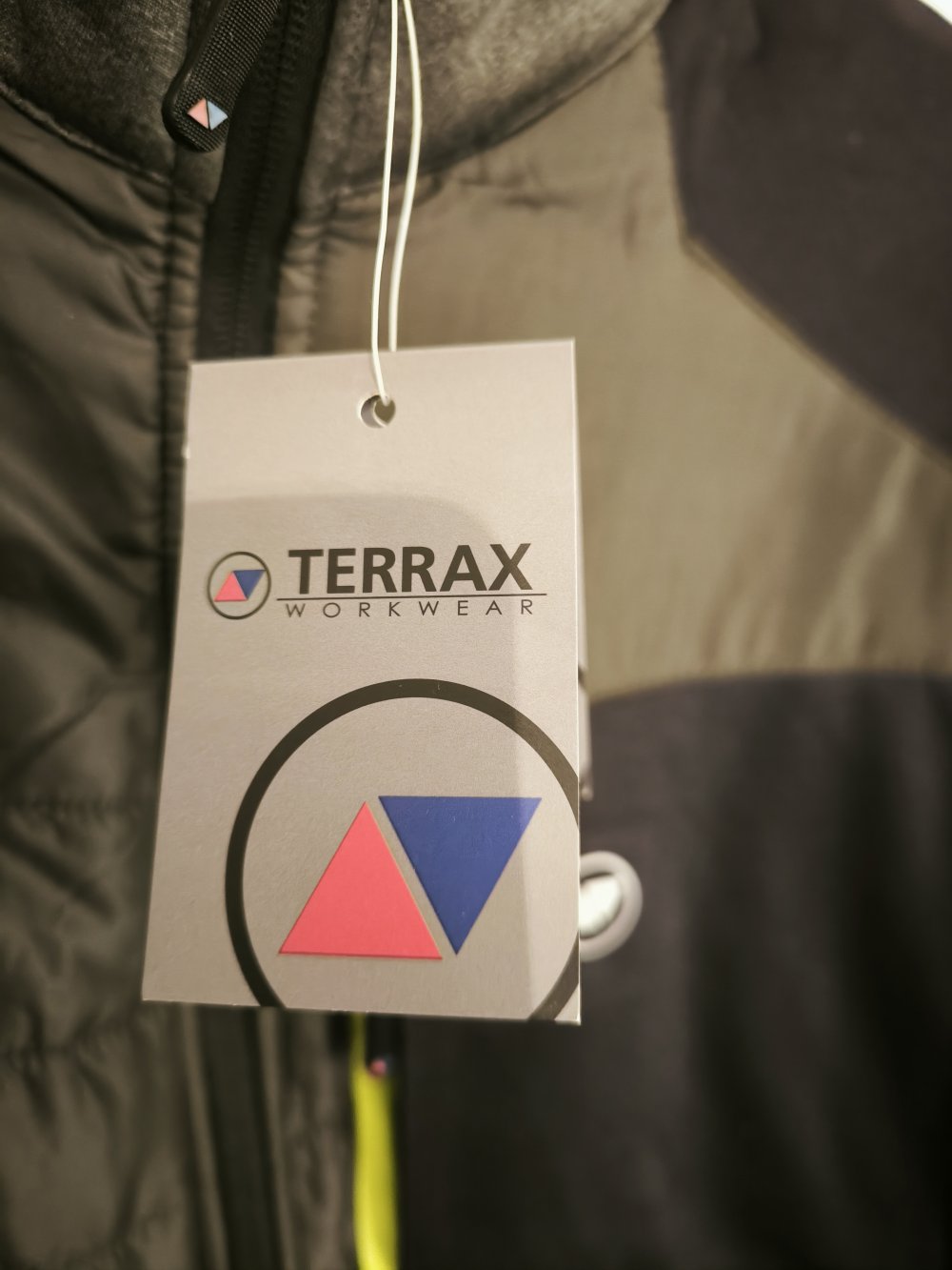 Terrax Workwear Herren Hybridjacke Steppjacke Dark Green Lime L stilvoll robust NEU ungetragen