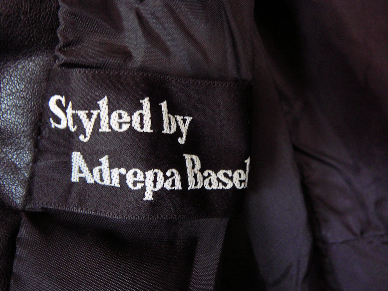Lederjacke Damen Styled by Adrepa Basel schwarz Gr. S 