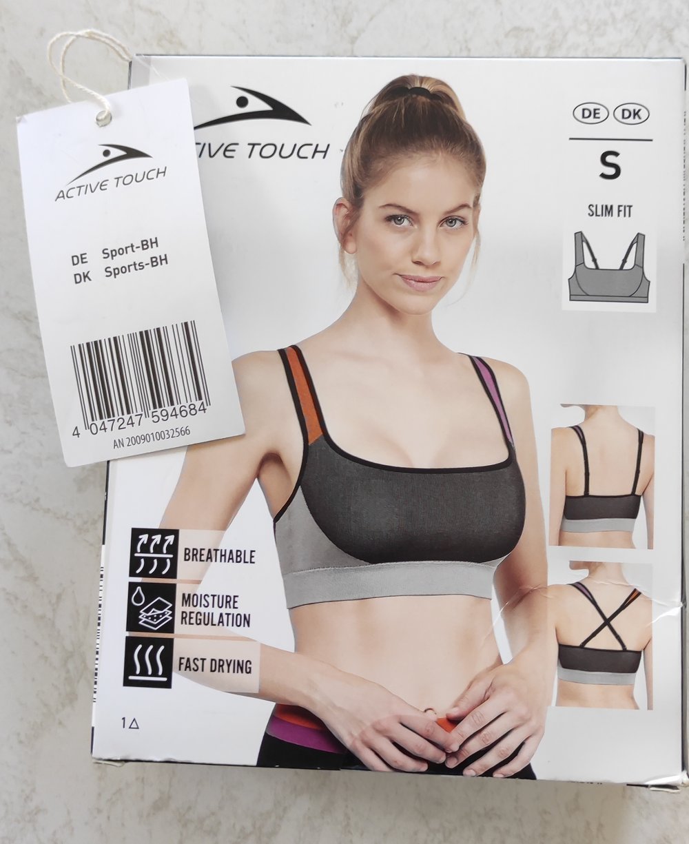 ACTIVE TOUCH Sport-BH *NEU* ungetragen in ungeöffneter OVP Gr. S